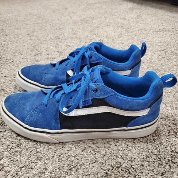 Vans Blue Suede Filmore Sneakers Mens size 7, Womens sz 9 - Picture 2 of 12